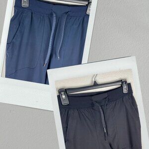 Lululemon | 2 Pair Mens ABC Jogger Drawstring, Black and Blue, size S